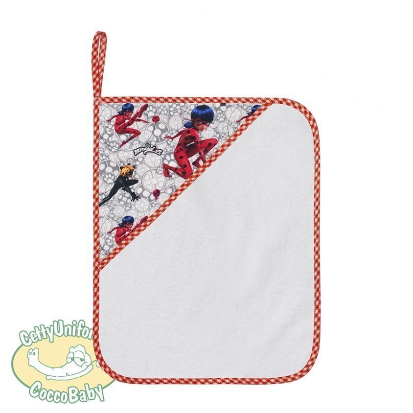 asciugamano per asilo personalizzato con Ladybug